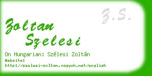 zoltan szelesi business card