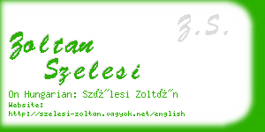 zoltan szelesi business card